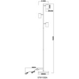 Globo STOJEČA SVETILKA ROBBY 23/154 cm | Shoptok.si