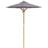  Vrtni suncobran Tamno siva Ø 150 x 210 cm bambus | shoptok.hr