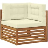  Set vanjskih sofa 10 kom. Prirodna i krem Čvrsto drvo akacije | shoptok.hr