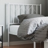  Metalno uzglavlje za krevet, bijelo, 80 cm | shoptok.hr