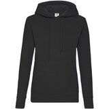 Fruit Of The Loom Czarna bluza z kapturem Hooded Sweat Cene
