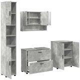  Set namještaja za kupaonicu 4 kom. Betonski sivi | shoptok.hr