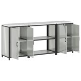  Kuhinjski set za pohranu 3 pcs Srebrna 210 x 50 x 92 cm | shoptok.hr
