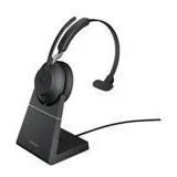 Jabra Evolve2 65 UC Mono Headset black BT USB-A + Charging Stand
