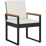  Set vanjskog namještaja 3 pcs Crna i krem-bijela poliratan | Eponuda.com