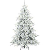  Umjetno božićno drvce s nogom Bijelo 240 cm PVC i čelik | shoptok.hr