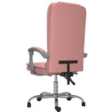  Masažni uredski naslonjač od umjetne kože ružičasti | shoptok.hr