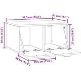 TV Omarica za TV, ki jo lahko montiraš na steno Bela visok sijaj, (5000238884) | Shoptok.si