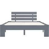  Okvir za krevet od masivne borovine sivi 140 x 200 cm | Eponuda.com