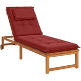  Jastučić za ležaljku GEMERT 100% poliester Vinska crvena - boja crnog vina 190 x 60 x 9 cm Poliester | shoptok.hr