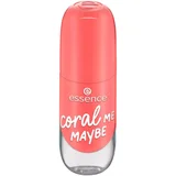 Essence Lak za nohte Nagelfarbener Gel-Nagellack - 52 coral ME MAYBE Oranžna