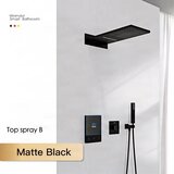ELITE EDITION Moderni vgradni tuš sistem za vašo kopalnico – BCS1721 — Mat črna — Stenska | Shoptok.si