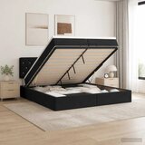  Podesivi krevet s madracem Crna 200 x 200 cm Baršun - Crna 200 x 200 cm Kristal s dugmadima | shoptok.hr