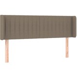 Maison Chic posteljno vzglavje - vzglavna omarica - nočna omarica z ušesi taupe 147x16x78/88 cm blago, (21713281) | Shoptok.si