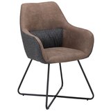 Bessagi Home naslanjač liya, siva, rjava | Shoptok.si