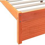  Polica postelja z vzglavjem 2 pcs Voskast rjav 200 x 140 cm, (5000121010) | Shoptok.si
