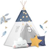 Nukido Teepee šator za djecu s svjetlima - tamnoplavi | shoptok.hr