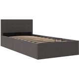  Hidraulični okvir za krevet od tkanine tamnosivi 100 x 200 cm | shoptok.hr