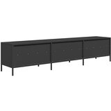 vidaXL TV omarica črna 202x39x43,5 cm hladno valjano jeklo | Shoptok.si