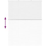 vidaXL Okenska roleta z zavesami Drugo Bela 125 x 175 cm Aluminij | Shoptok.si