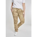 Urban Classics Ladies Camo Jogging Pants sand camo