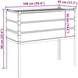  Sadilica Svijetlo siva 100 x 45 x 90 cm Cinkani čelik | shoptok.hr