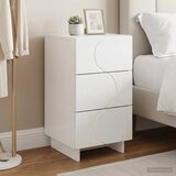  Noćni ormar Bijela visokog sjaja 33 5 x 34 5 x 60 cm - Bijela visokog sjaja 1 | shoptok.hr