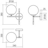  Redo 01-2945 - Zidna svetiljka ESSENTIAL 1xE14/28W/230V leva | Eponuda.com