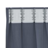 vidaXL Zavese z zavesami 2 pcs Antracitna 260 x 140 cm Poliester | Shoptok.si