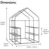 Vonhaus rastlinjak 2521022, 143x143x195cm | Shoptok.si