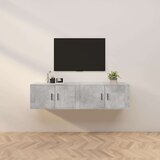  Zidni TV ormarići 2 kom siva boja betona 80x34 5x40 cm | shoptok.hr