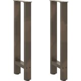  Noge za konzolni stol Prirodni čelik 2 kom 38 x (72-73) cm Čelik - Prirodna 38 x (72-73) cm 2 1 | shoptok.hr