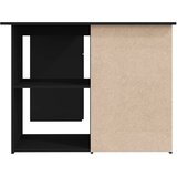  Kutni radni stol crni 145 x 100 x 76 cm konstruirano drvo | shoptok.hr