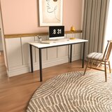 Hanah home viva - 110 x 55 - black, white blackwhite study desk