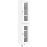 Maison Chic Visoka omara - Komoda - Predalnik bela 34,5x34x180 cm inženirski les, (21721524) Cene