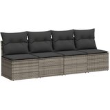 vidaXL 10-dijelni set vrtnih sofa od poliratana s jastucima sivi | shoptok.hr