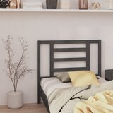 Maison Chic posteljno vzglavje - vzglavna omarica - nočna omarica sivo 96x4x100 cm trdna borovina, (21705934) | Shoptok.si