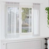 Voile zavjesa 2 pcs Svijetlo siva 175 x 140 cm Poliester | shoptok.hr