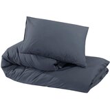  Set posteljine za poplun antracit 240x220 cm pamučni | shoptok.hr