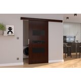 ADRK Drsna stenska vrata CENTO z lakobel detajli 96 cm - WENGE-LAKIRANA RNA, VISOK SIJAJ | Shoptok.si