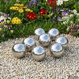  Ogledalna Lopta 8 kom. Ø 5 cm Srebrna Nehrđajući čelik 201 | shoptok.hr