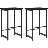  stolica 2 kom. Crni hrast 40 x 32 x 74 cm | shoptok.hr