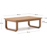 Kave Home Stolić za kavu od masivnog eukaliptusa u prirodnoj boji 60x100 cm Sacaleta – | shoptok.hr