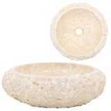 vidaXL Lavabo - Umivaonik 40 x 12 cm mramorni krem - Krema Cijene