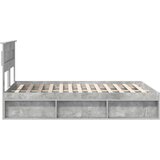  Konstrukcija postelje z vzmetnico Betonsko siva 150 x 200 cm, (5000103746) | Shoptok.si