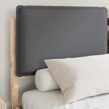  Krevetni okvir s tapiciranim uzglavljem Tamno siva 135 x 190 cm | shoptok.hr