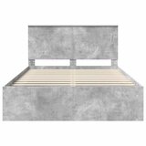  Krevetna konstrukcija Beton 160 x 200 cm Čvrsto borovo drvo | shoptok.hr