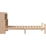 vidaXL Knjižna postelja brez vzmetnice 100x200 cm trdna borovina | Shoptok.si