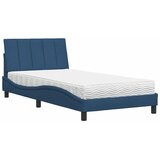  Krevet s madracem Hanko plavi 100 x 200 cm od tkanine | shoptok.hr