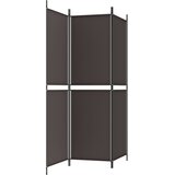 Sobna pregrada s 3 panela smeđa 150x180 cm od tkanine | shoptok.hr